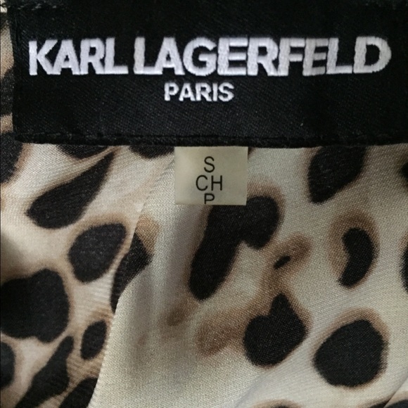 Karl Lagerfeld leopard top size s NWOT - Picture 4 of 6